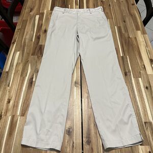 Nike Golf Pants Mens 32x32 Tan Khaki Chino Performance Lightweight‎ DriFit